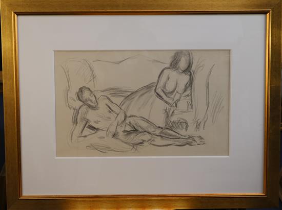 § Duncan Grant (1885-1978) Reclining nudes 13 x 21.5in.